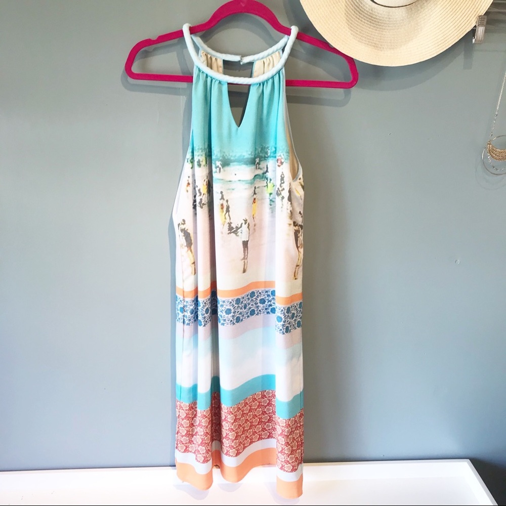 Anthropologie Dream Daily Inkjet Halter Dress - Picture 8 of 12